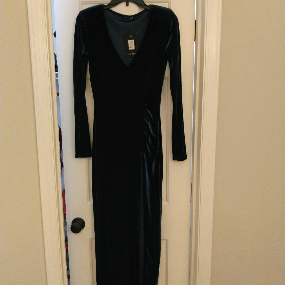 Winter green Fashion Nova dress